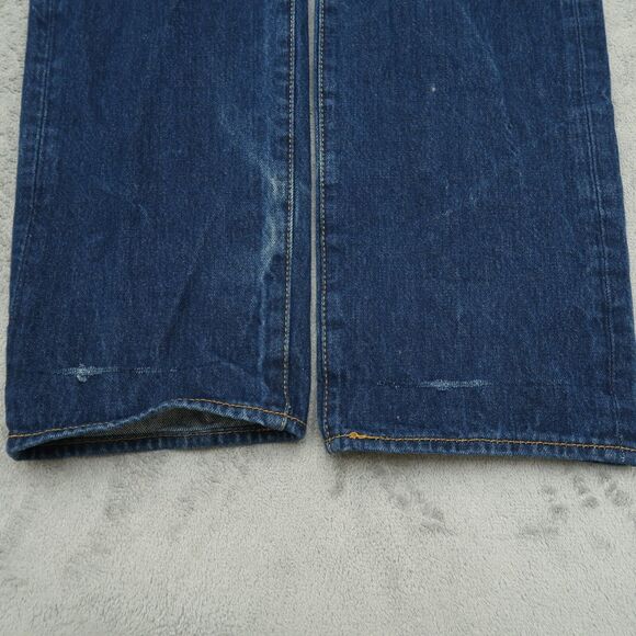 Levi's 501 Jeans Mens Size 34x34(32x31 Actual) Blue Original Straight Button Fly - Picture 4 of 16
